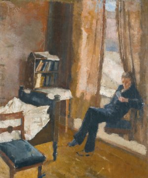 Andreas Reading by Edvard Munch Oil Painting