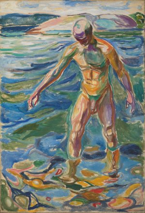 Bathing Man by Edvard Munch Oil Painting
