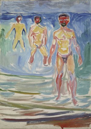 Bathing Men by Edvard Munch Oil Painting