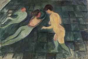 Bathing Women by Edvard Munch Oil Painting