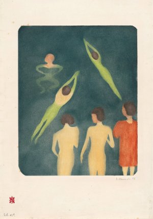 Boys Bathing by Edvard Munch Oil Painting