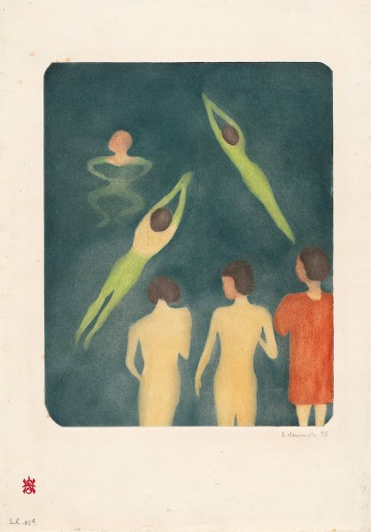Main Product Photo of Boys Bathing  Painting by Edvard Munch