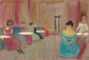 Brothel Scene by Edvard Munch Oil Painting