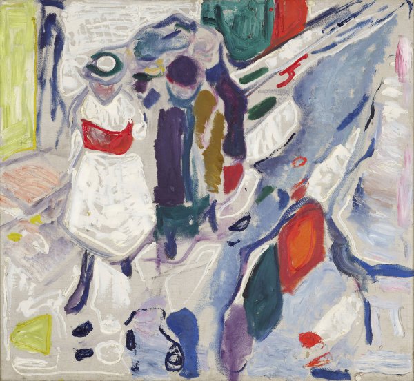 Main Product Photo of Children in the Street  Painting by Edvard Munch