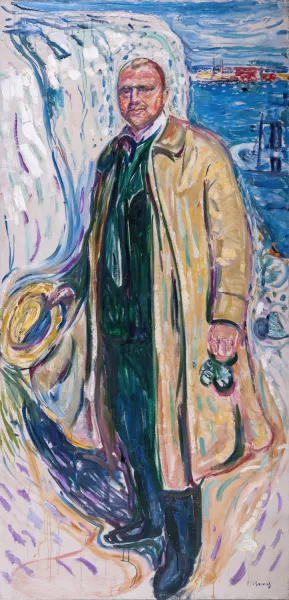 Christian GierlOff, Author Oil painting by Edvard Munch