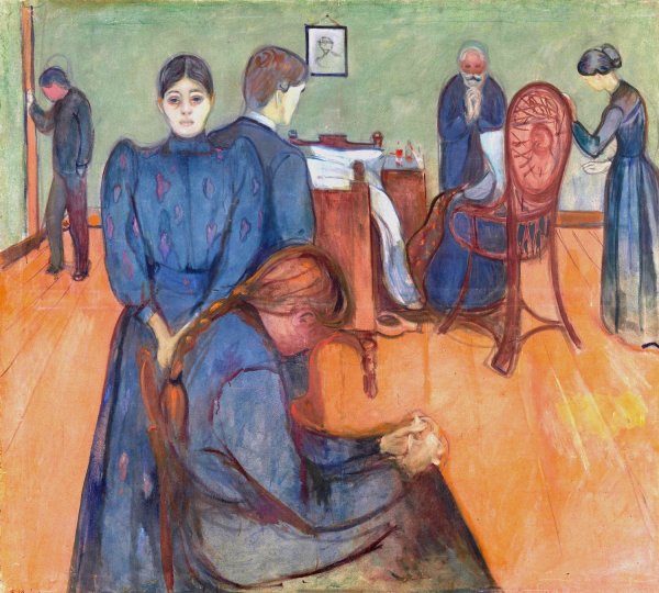 Main Product Photo of Death in the Sickroom  Painting by Edvard Munch