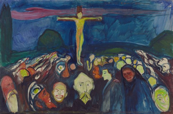 Main Product Photo of Golgotha  Painting by Edvard Munch
