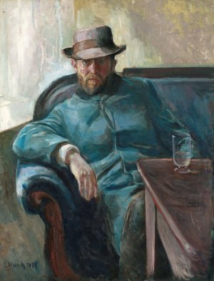 Hans Jaeger by Edvard Munch Oil Painting