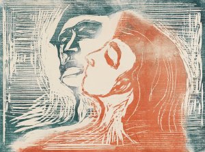 Head by head by Edvard Munch Oil Painting