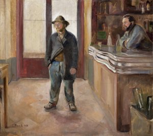 In the Tavern by Edvard Munch Oil Painting