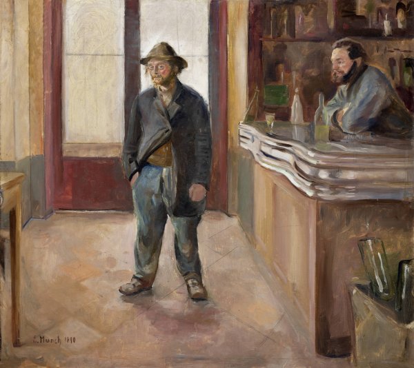 Main Product Photo of In the Tavern  Painting by Edvard Munch