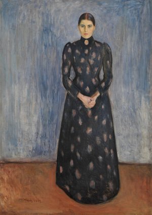 Inger in Black and Violet by Edvard Munch Oil Painting