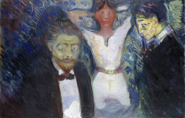 Main Product Photo of Jealousy  Painting by Edvard Munch