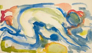 Knelende akt by Edvard Munch Oil Painting