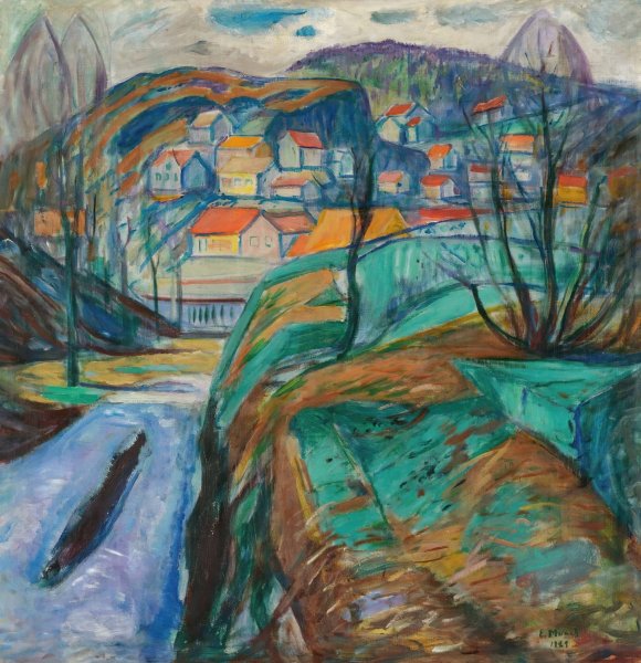 Main Product Photo of Kragero Om Varen  Painting by Edvard Munch