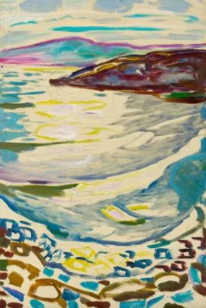 Landscape from Hvitsten Oil painting by Edvard Munch