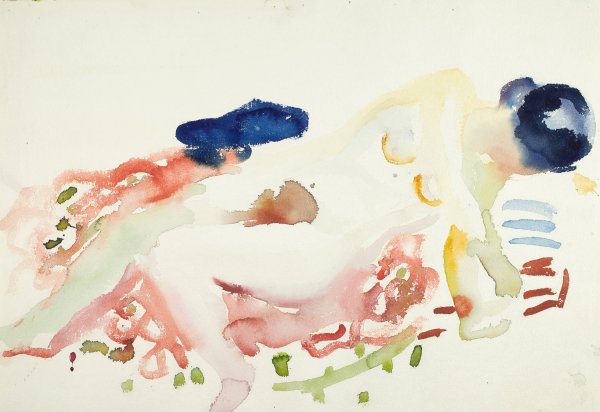 Main Product Photo of Liggende akt  Painting by Edvard Munch