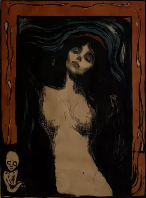 Madonna by Edvard Munch Oil Painting