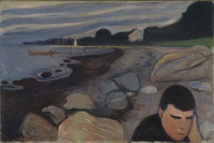 Melancholy by Edvard Munch Oil Painting