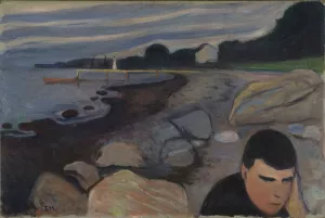 Melancholy by Edvard Munch Oil Painting
