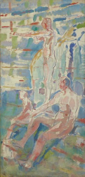Men Turned towards the Sun by Edvard Munch Oil Painting