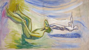 Men Turning towards the Sun by Edvard Munch Oil Painting
