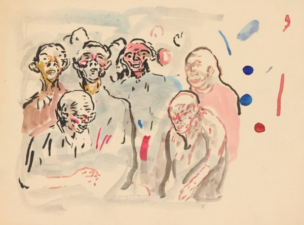 Main Product Photo of Mennesker  Painting by Edvard Munch