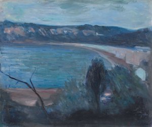 Moonlight by the Mediterranean by Edvard Munch Oil Painting