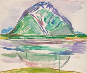 Mountains by Edvard Munch Oil Painting