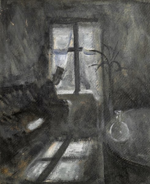 Natt I Saint-Cloud  by Edvard Munch - Hand-Painted Oil Painting Reproduction