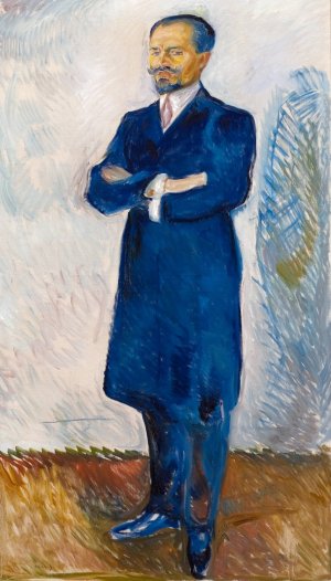Portrait of Ernest Thiel by Edvard Munch Oil Painting
