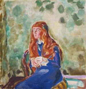 Portrait of Kate Perls by Edvard Munch Oil Painting