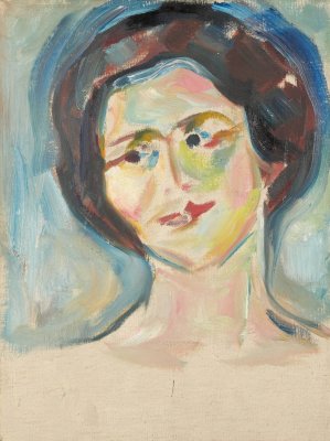 Portrait of Model by Edvard Munch Oil Painting