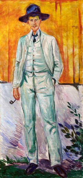 Portrait of the Painter Ludvig Karsten by Edvard Munch Oil Painting