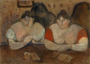 Rose and Amelie by Edvard Munch Oil Painting