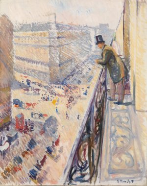 Rue Lafayette by Edvard Munch Oil Painting
