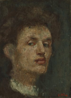 Self-Portrait by Edvard Munch Oil Painting