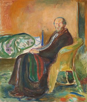 Self-Portrait with the Spanish Flu by Edvard Munch Oil Painting