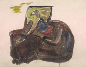 Set Design for Henrik Ibsen's Ghosts by Edvard Munch Oil Painting