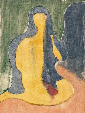 Sittende akt by Edvard Munch Oil Painting