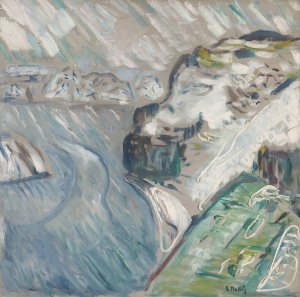 Snowstorm by the Sea by Edvard Munch Oil Painting