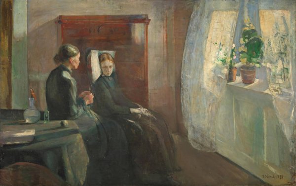 Spring  by Edvard Munch - Hand-Painted Oil Painting Reproduction