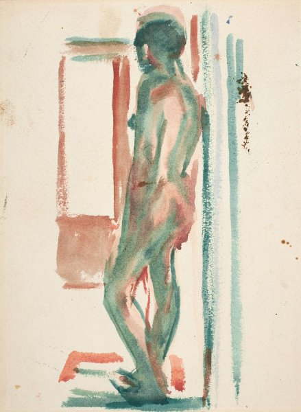 Main Product Photo of Staende akt  Painting by Edvard Munch