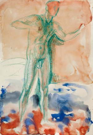 Staende akt by Edvard Munch Oil Painting
