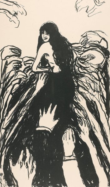 Main Product Photo of The Hands  Painting by Edvard Munch