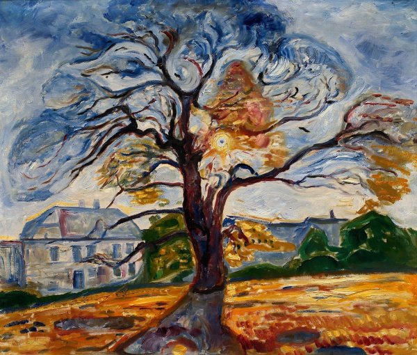 Main Product Photo of The Oak  Painting by Edvard Munch
