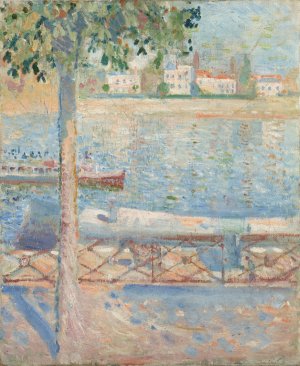 The Seine At Saint-Cloud by Edvard Munch Oil Painting