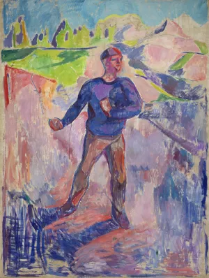 The Sower Oil painting by Edvard Munch
