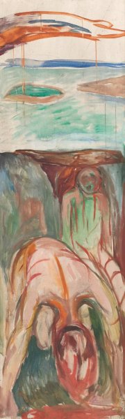 The Storm; Right Middle Part by Edvard Munch Oil Painting