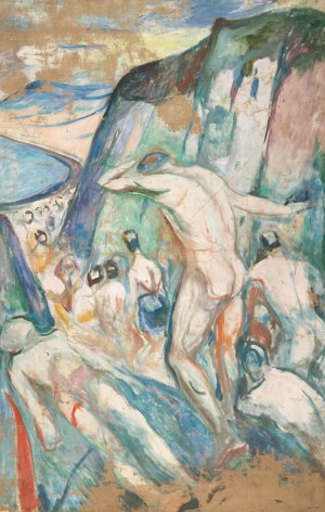 The Storm, Right Part by Edvard Munch Oil Painting